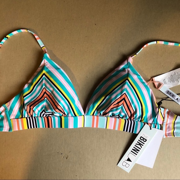 The Bikini Lab Two Piece Striped Swimsuit - Picture 5 of 8